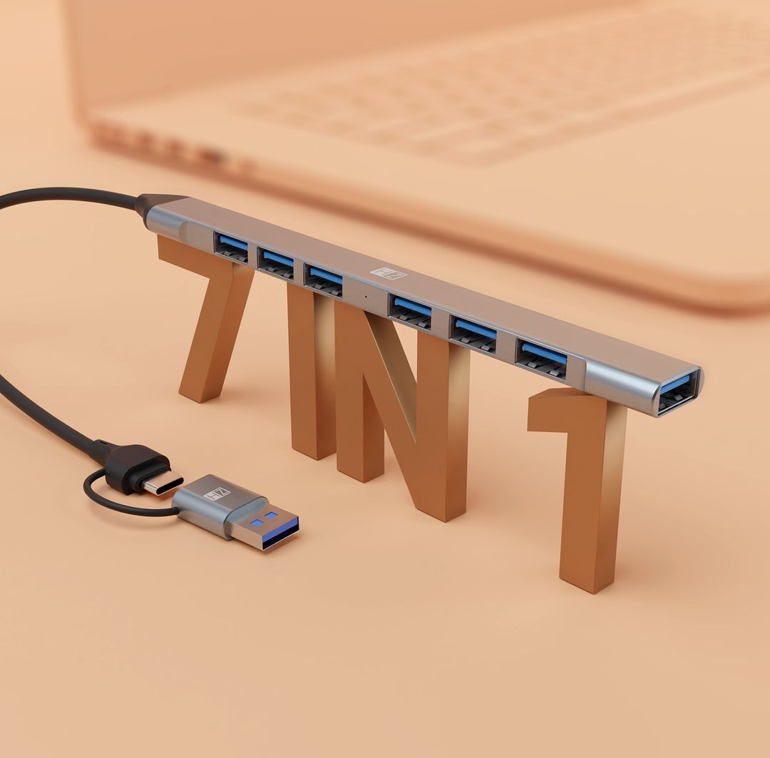 HEATZ 7 IN 1 USB HUB ZU04