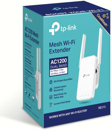 WIFI MESH EXTENDER AC1200 RE315