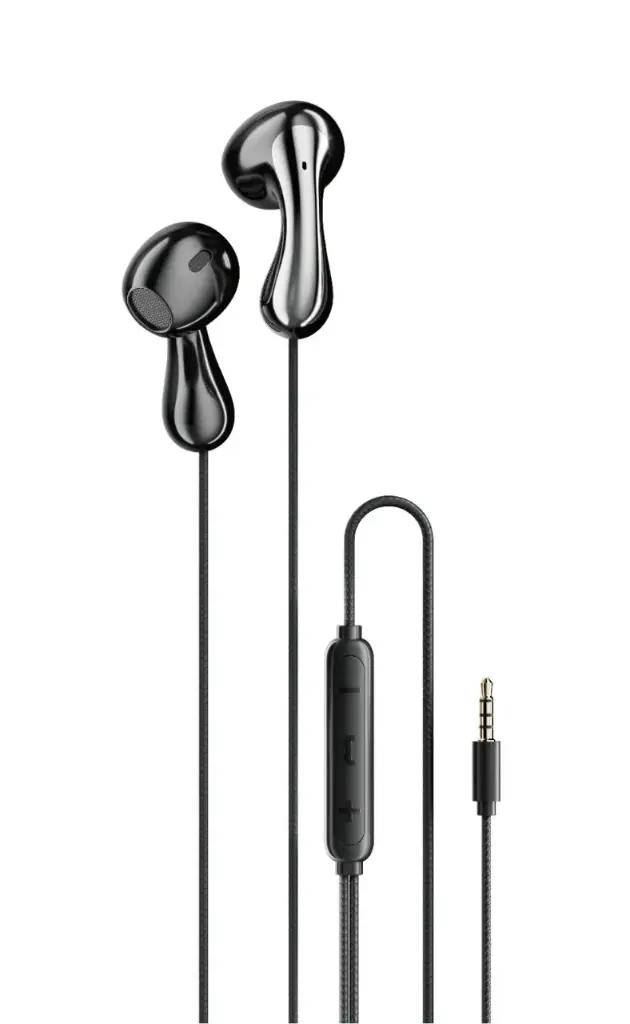 PORODO SOUNDTEC WIRED EARPHONES  BLACK