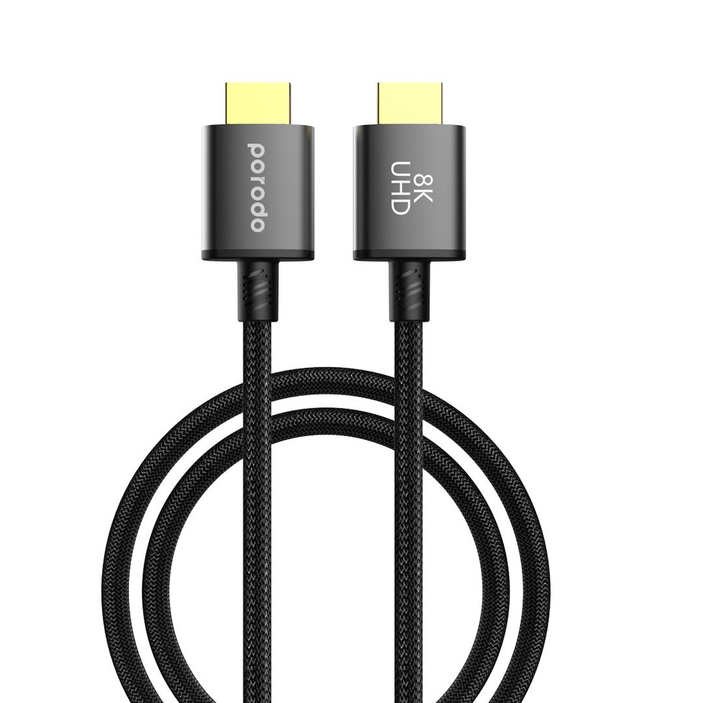 PORODO BRAIDED HDMI ULTRA HD 8K CABLE 3 MTR