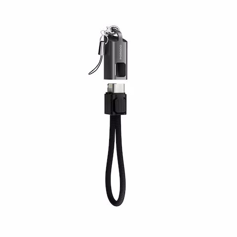 PORODO CHARGELOOP KEYCHAIN DATA CABLE TYPE C TO LIGHTNING