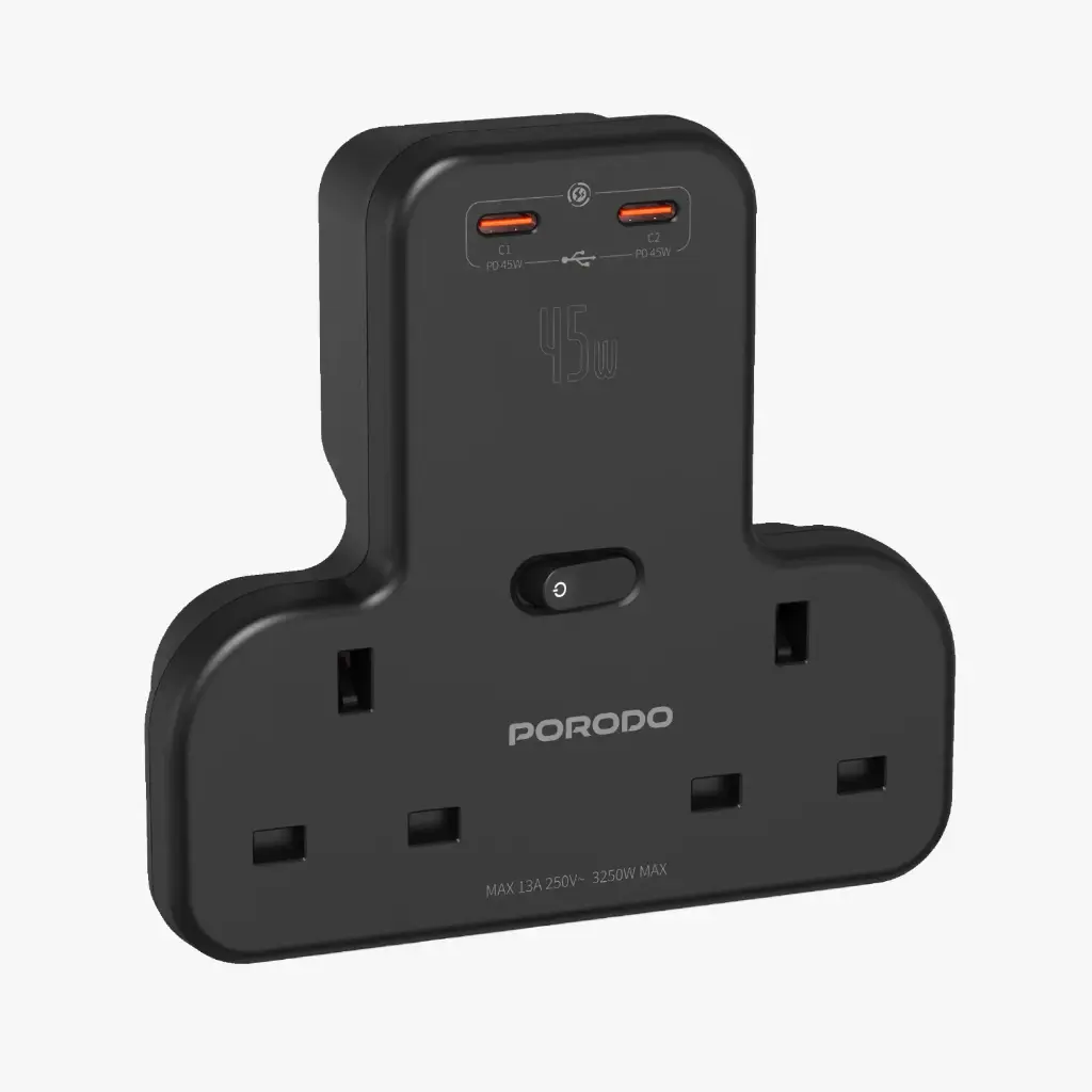 PORODO MULTI-PORT WALL SOCKET