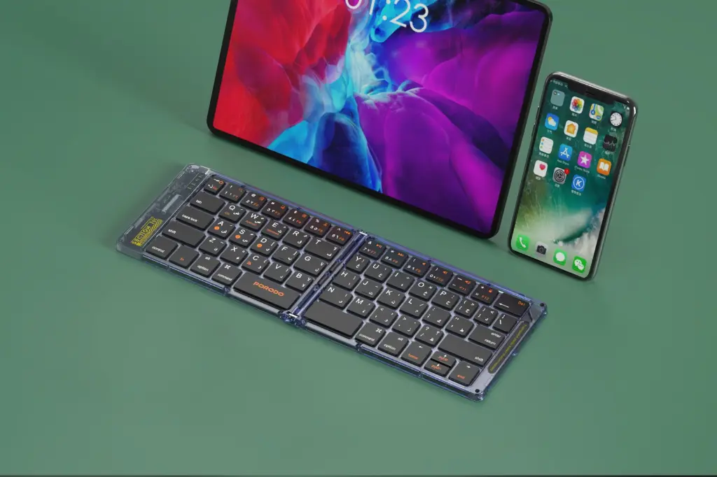 PORODO CRYSTAL SHELL WIRELESS KEYBOARD