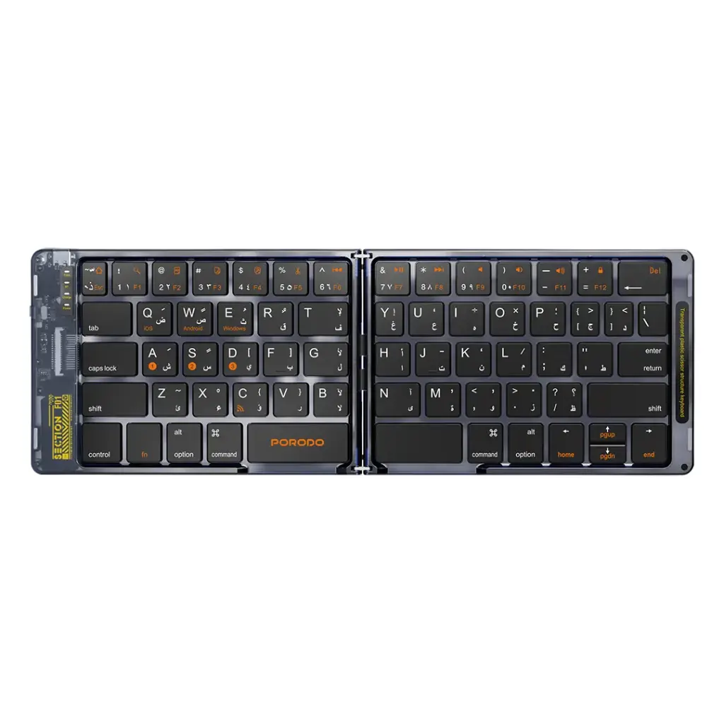 PORODO CRYSTAL SHELL WIRELESS KEYBOARD