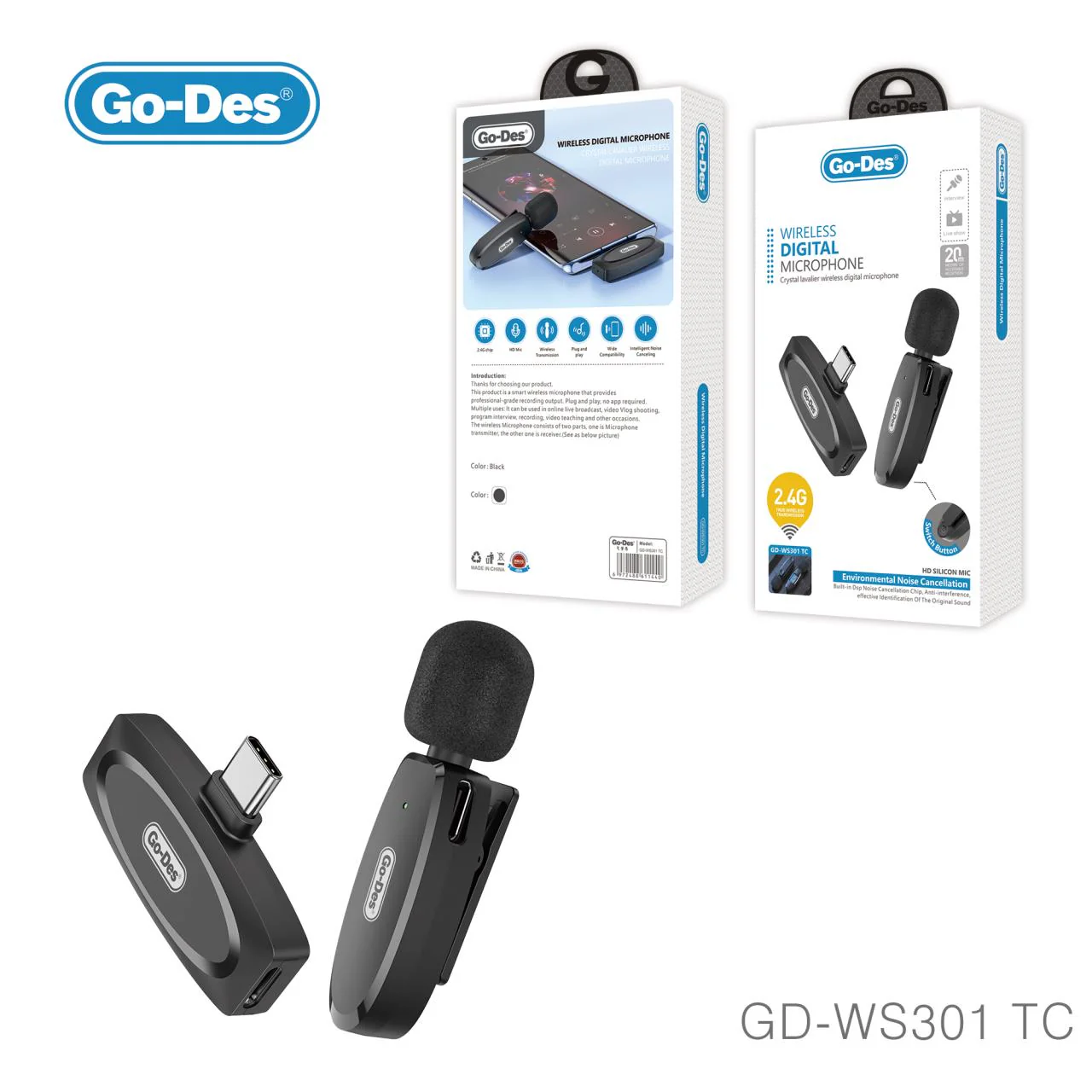 GODES WIRELESS DIGITAL MICROPHONE WS301
