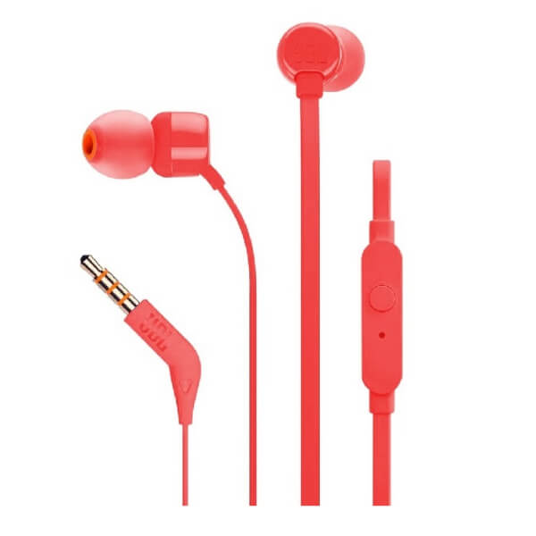 JBL T110 IN-EAR HEADPHONES RED