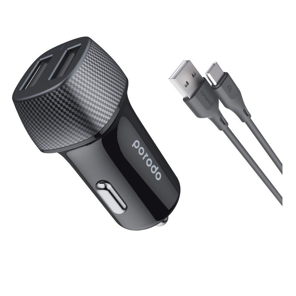 PORODO POWER BULLET 2 CAR CHARGER C TYPE