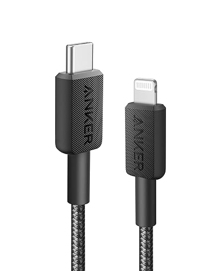 ANKER DURABLE FAST -CHARGING CABLE USB C-LIGHTNING 3FT