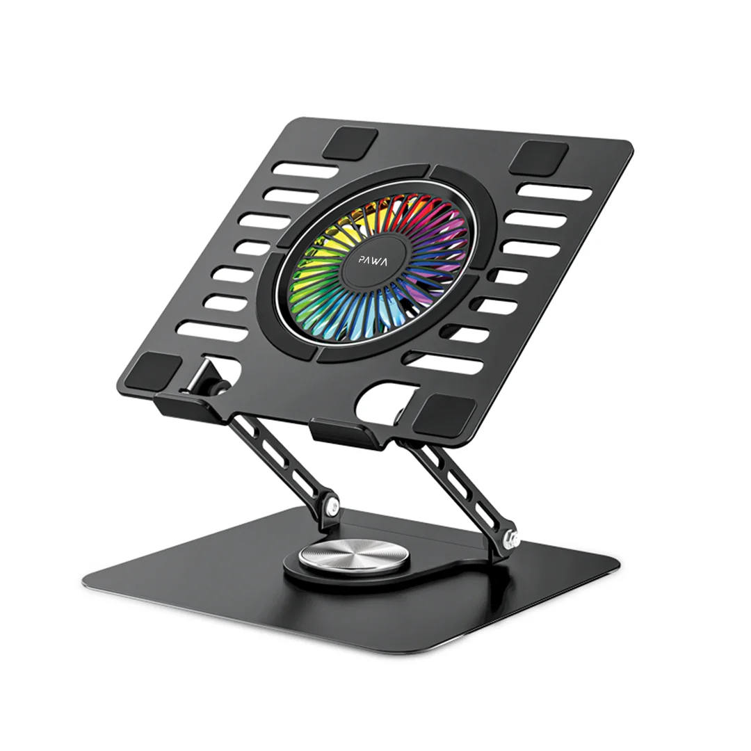 PAWA LAPTOP COOLING FAN WITH RGB LIGHT BLACK