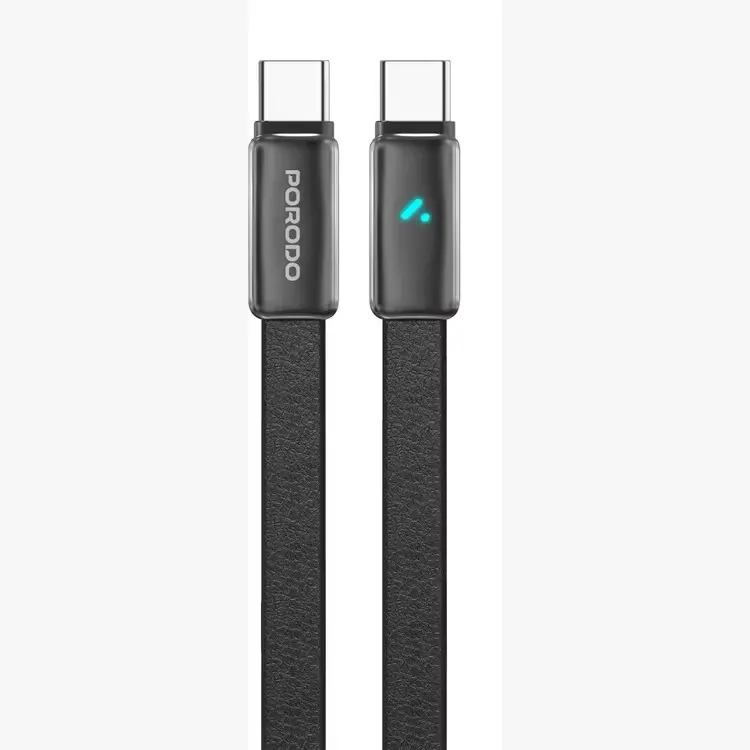 PORODO 100W LED C TO C LEATHER CABLE