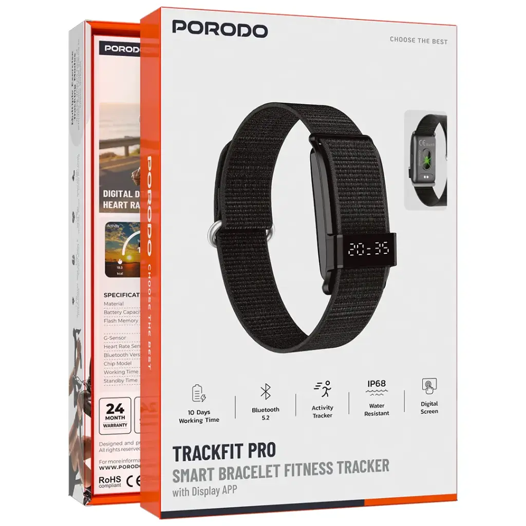 PORODO TRACKFIT PRO SMART BRACELET WITH DISPLAY