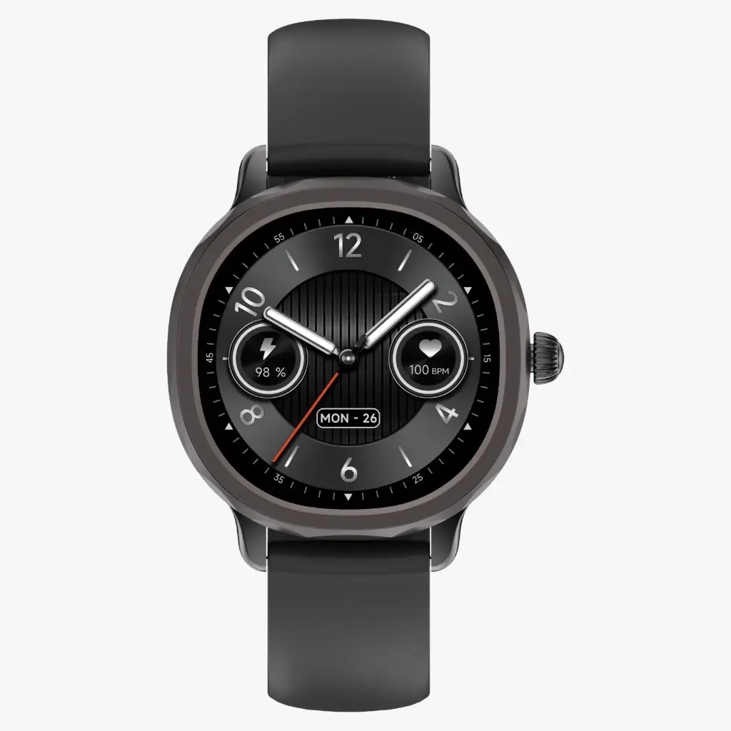 POWEROLOGY VELOFIT 1.04" SMARTWATCH BLACK