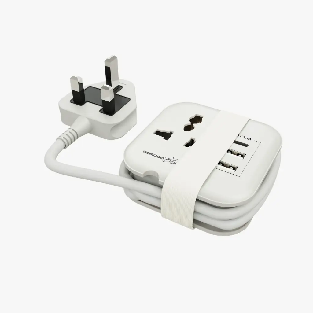 PORODO BLUE VOLGA MULTI-PORT UNIVERSAL AC SOCKET