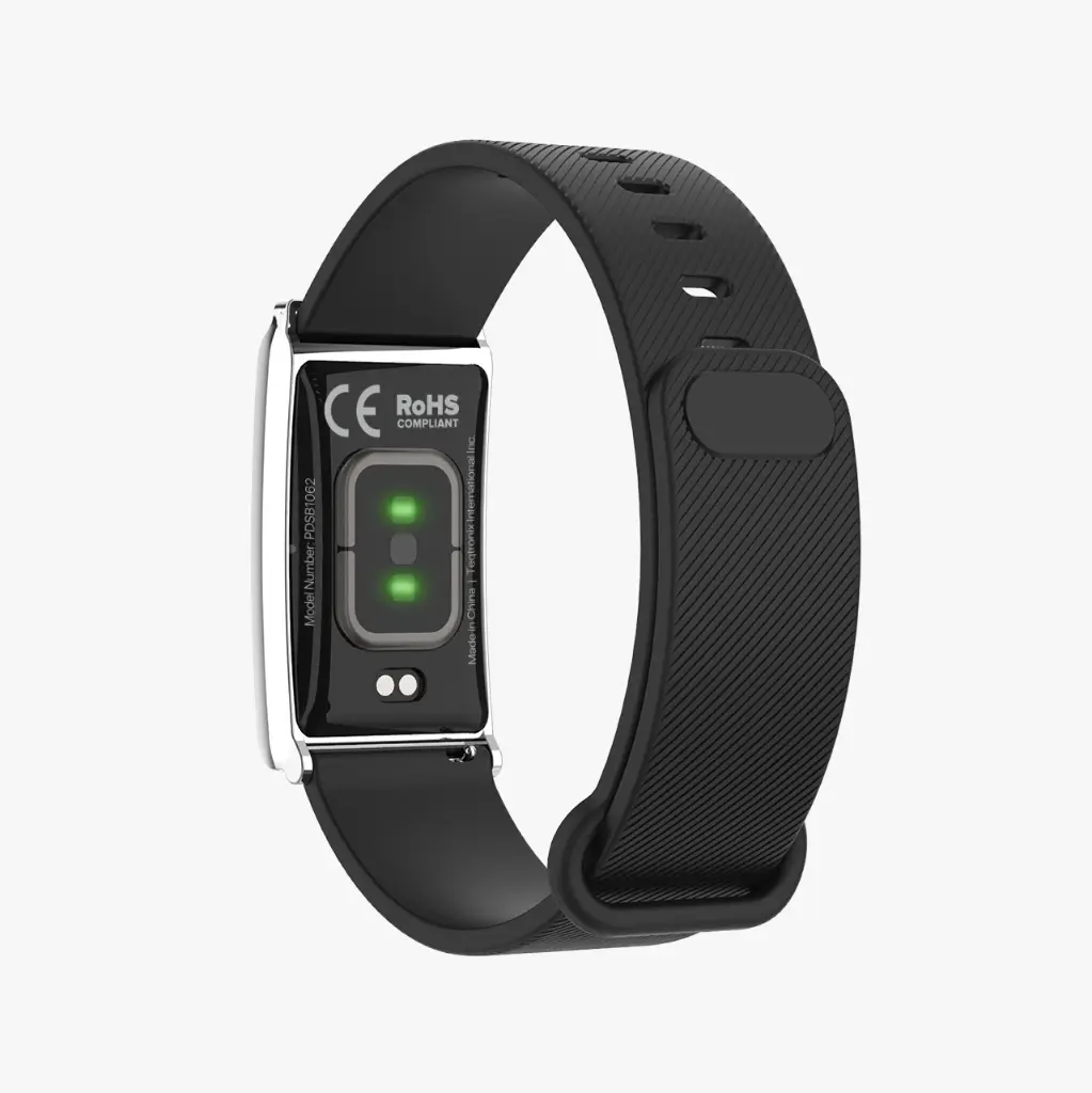 PORODO TRACKFIT SCREENLESS SMART FITBAND-BLACK