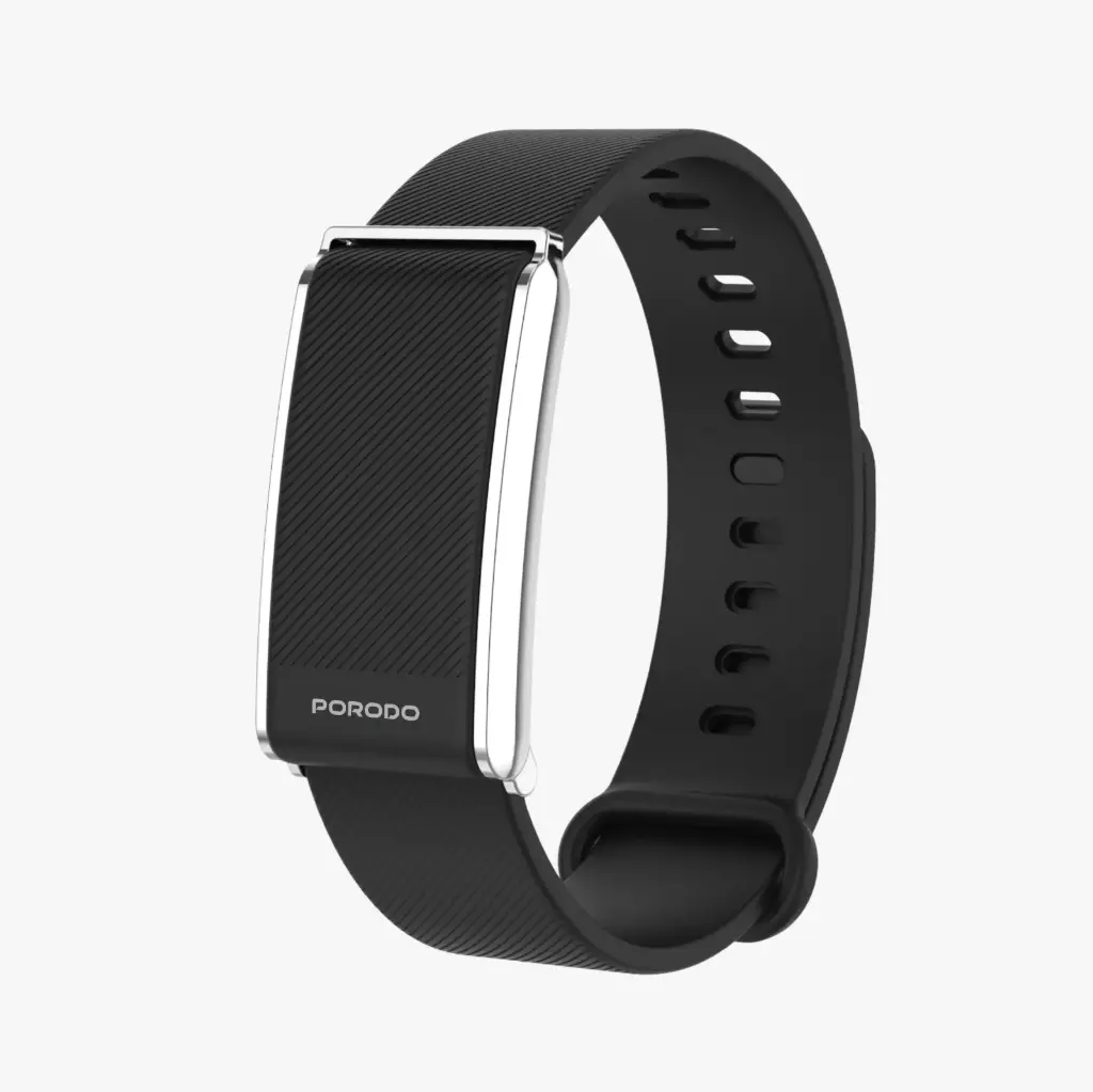 PORODO TRACKFIT SCREENLESS SMART FITBAND-BLACK