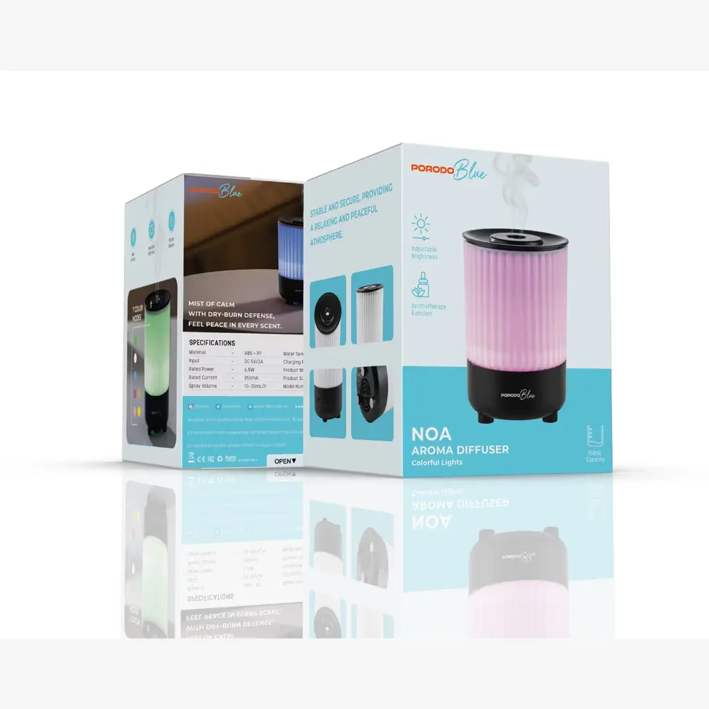 PORODO BLUE NOA AROMA DIFFUSER -BLACK