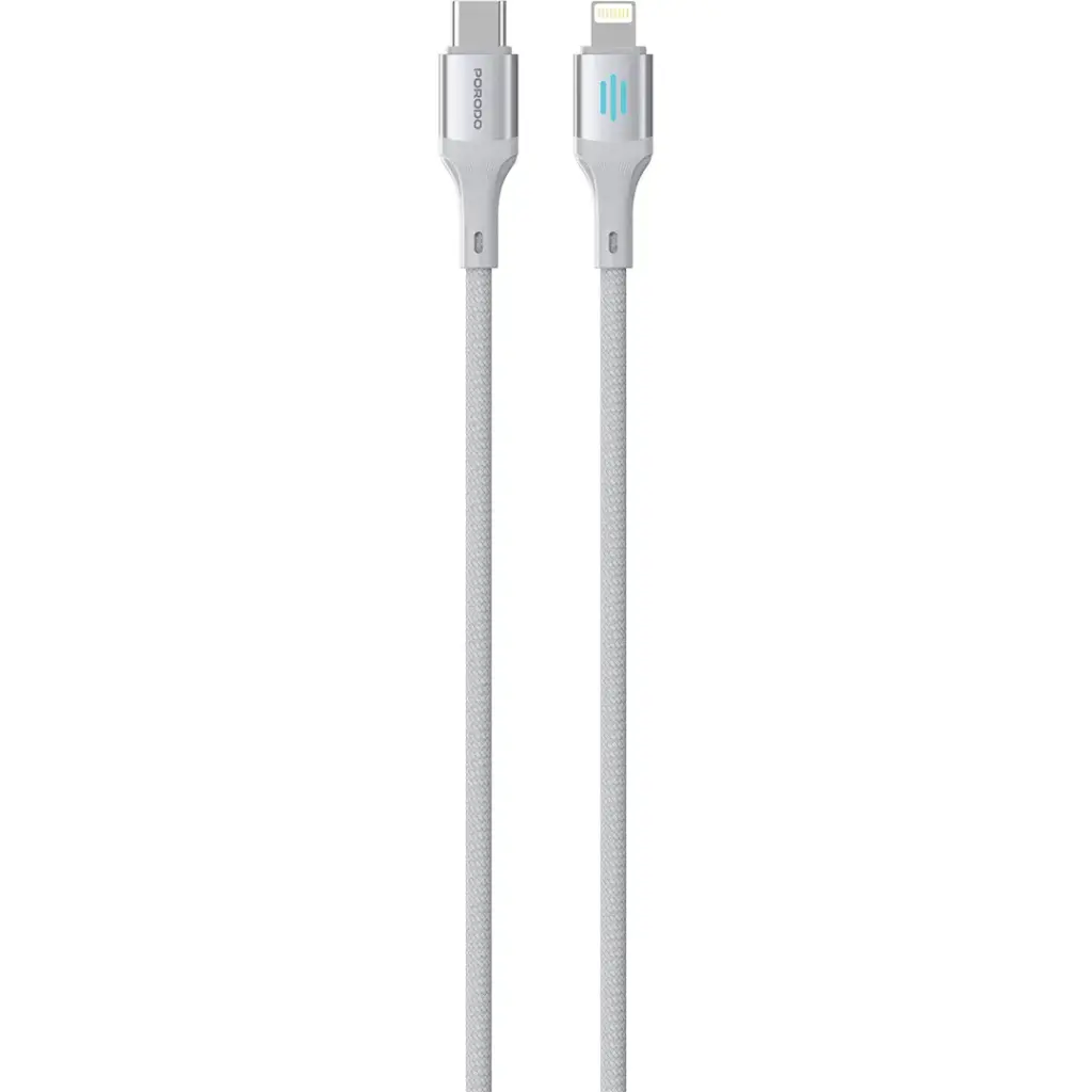 PORODO C TO LIGHTNING BRAIDED CABLE