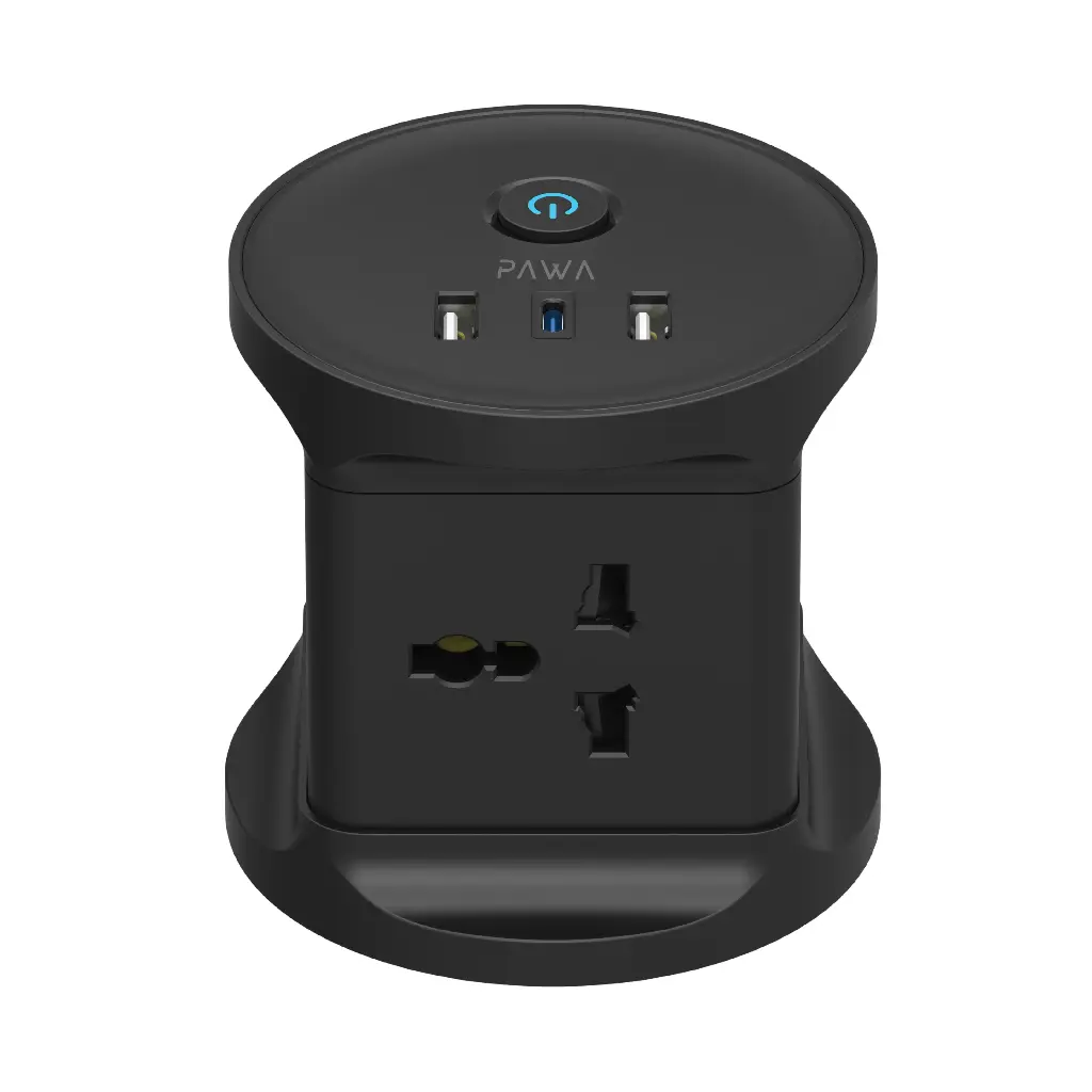 PAWA GAN-TOWER PRO 4AC WITH 3PORT PD20W POWERSTRIP
