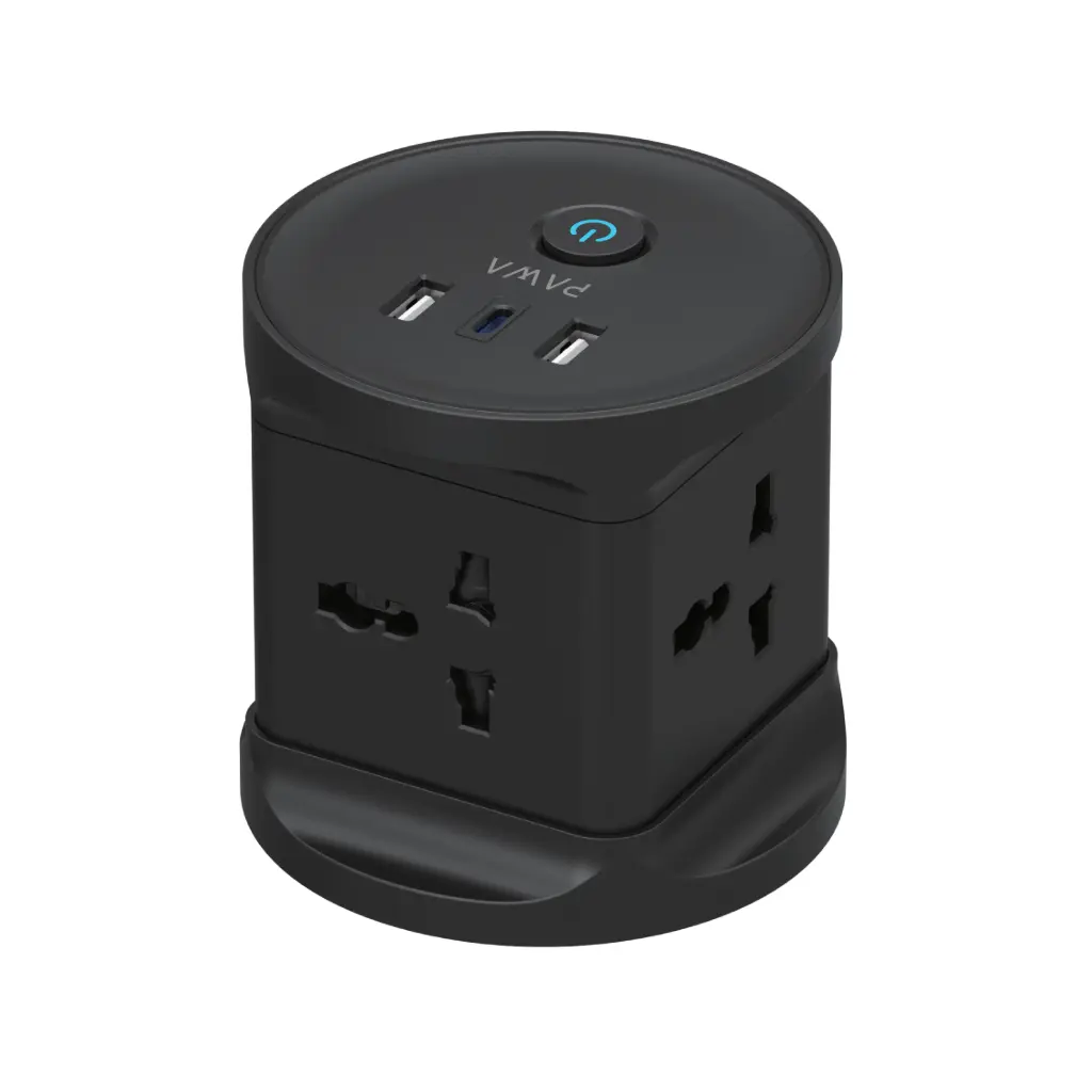 PAWA GAN-TOWER PRO 4AC WITH 3PORT PD20W POWERSTRIP