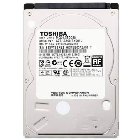 TOSHIBA INTERNAL HARDISK 500GB LAPTOP