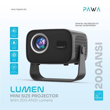 PAWA LUMEN MINI SIZE PROJECTOR WITH 200 ANSI LUMENS