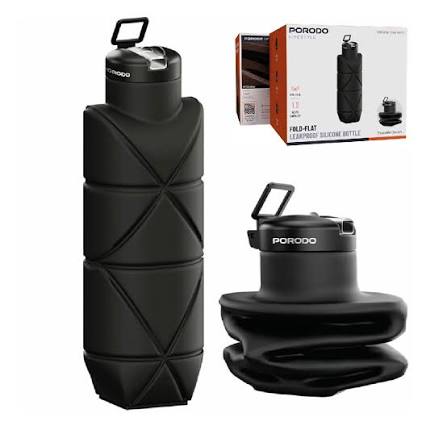 PORODO LIFESTYLE FOLD FLAT LEAKPROOF SILICONE BOTTLE