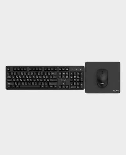 PAWA 3 IN 1 WIRELESS MOUSE & KEYBOARD WITH MOUSE PAD