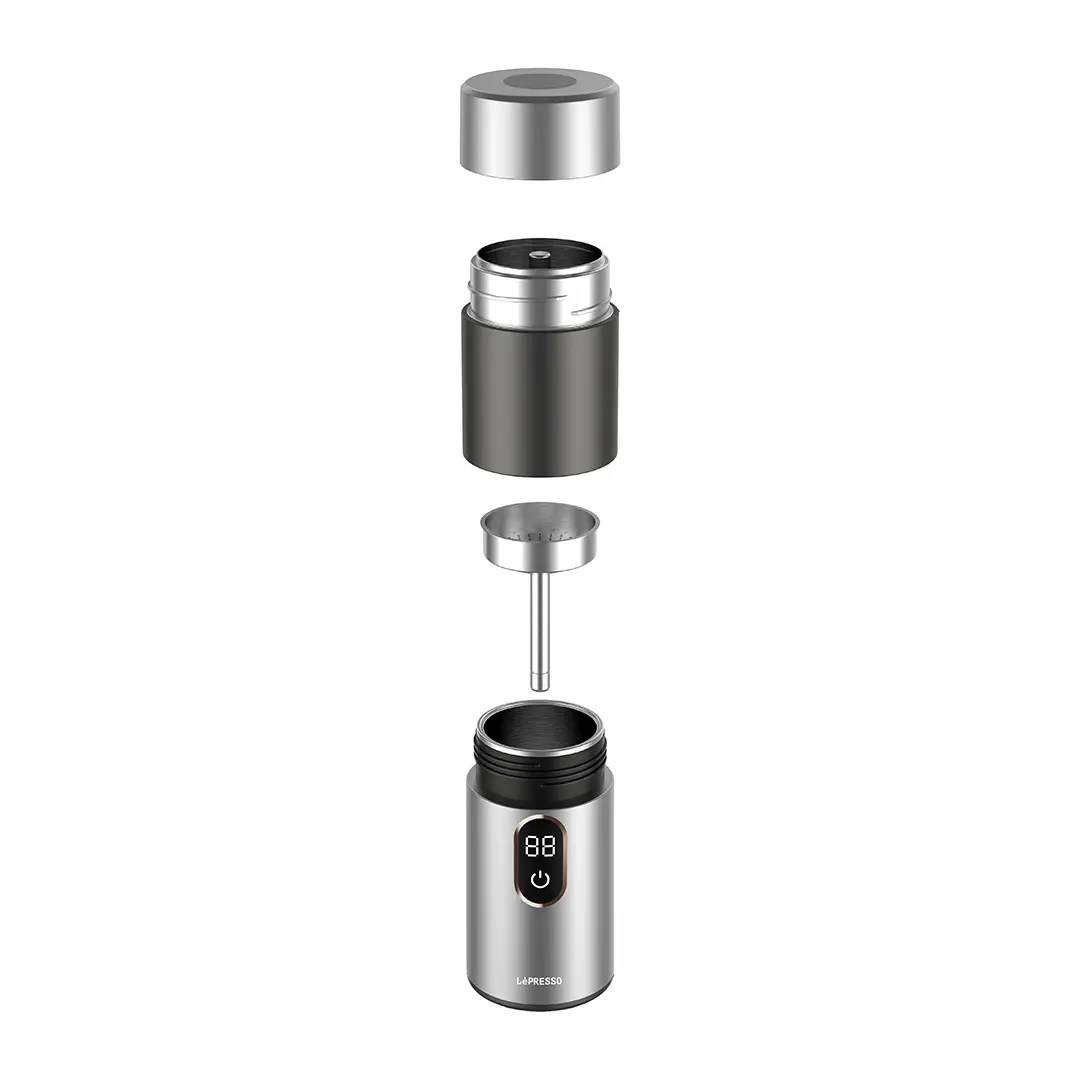 LEPRESSO MOKARISE ELECTRIC MOKA MAKER ONE-TOUCH OPERATION