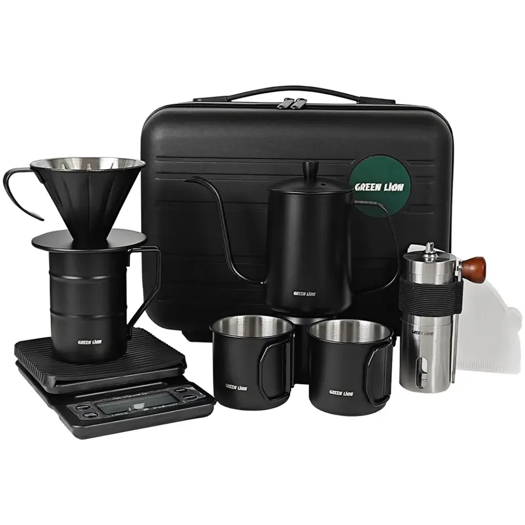 GREEN LION V-60 PRO COFFEE MAKER SET WITH TIMER